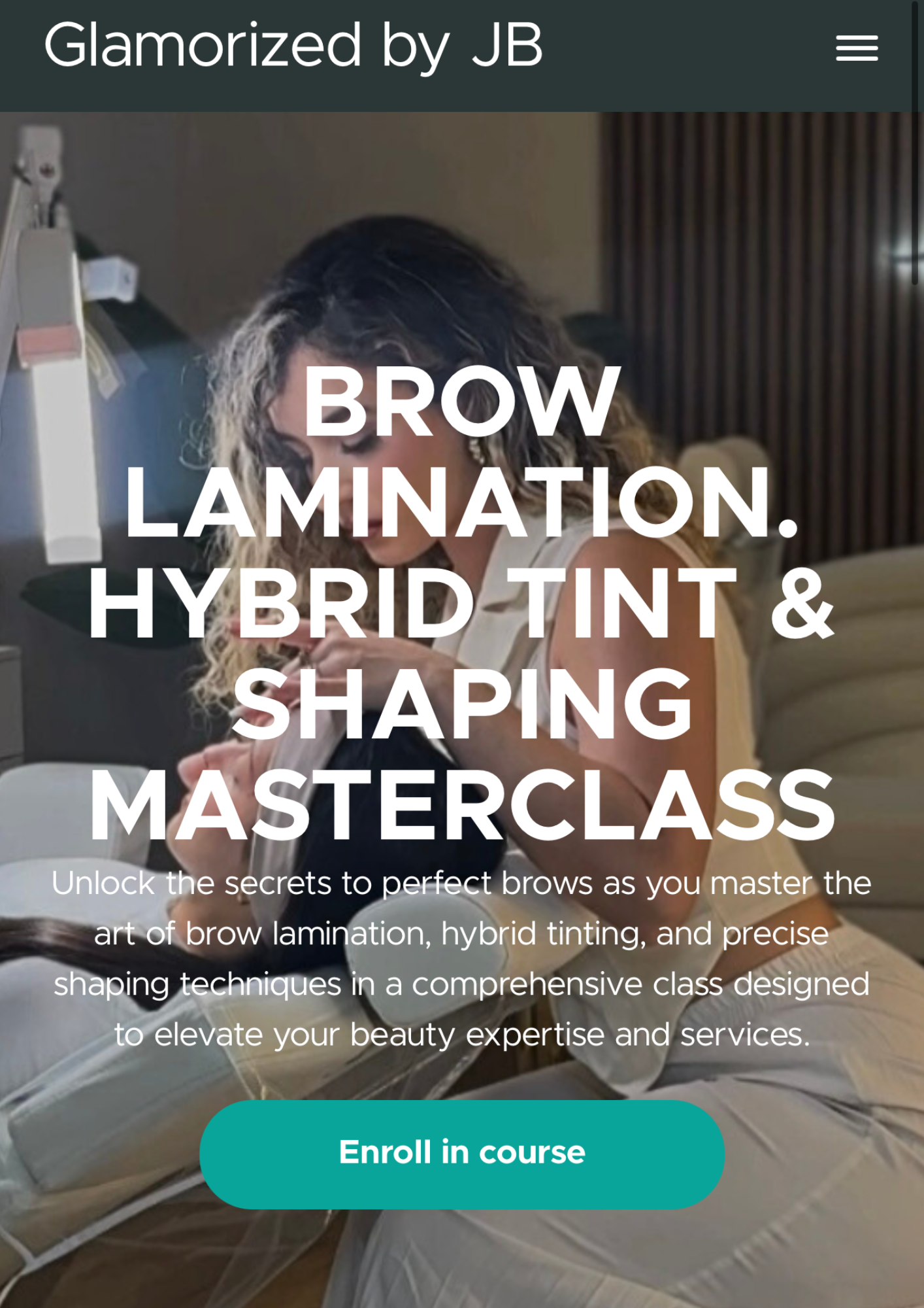 ONLINE BROW LAMINATION WAX AND TINT COURSE