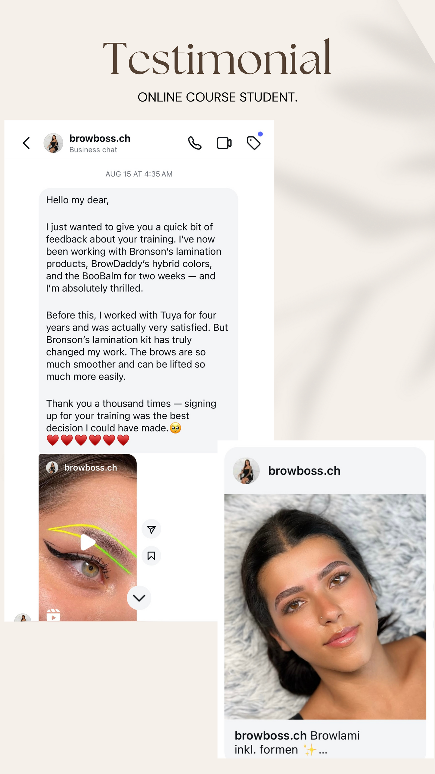 ONLINE BROW LAMINATION WAX AND TINT COURSE