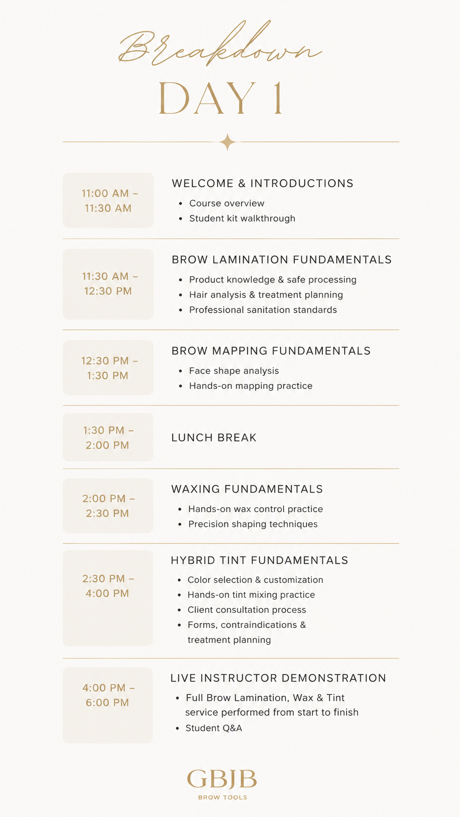 Brow Lamination, Wax & Tint – 2-Day Mastery Training